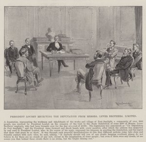 President Loubet Receiving the Deputation from Messers Lever Brothers, Limited by Ralph Cleaver